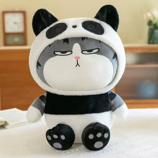 1Pc Cosplay Pig Frog Panda Tabby Cat Plush Toy Squishy Hooded Bunny My Emperor Plushie Peluche Dress Animal Gift Birthday