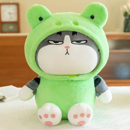 1Pc Cosplay Pig Frog Panda Tabby Cat Plush Toy Squishy Hooded Bunny My Emperor Plushie Peluche Dress Animal Gift Birthday