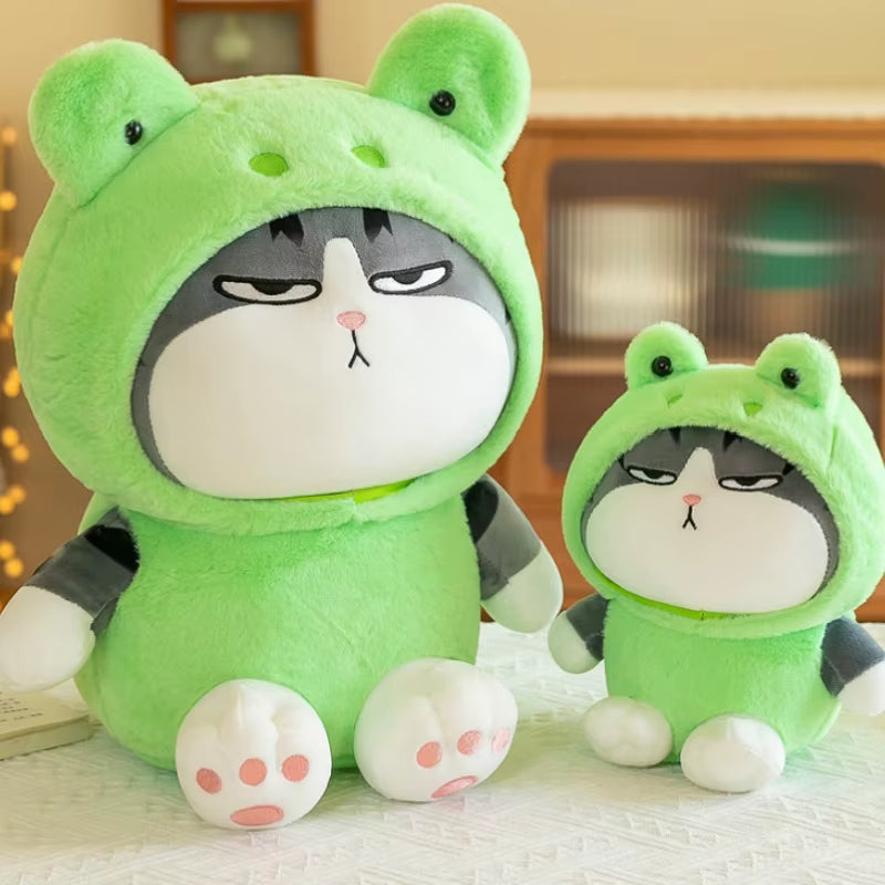 1Pc Cosplay Pig Frog Panda Tabby Cat Plush Toy Squishy Hooded Bunny My Emperor Plushie Peluche Dress Animal Gift Birthday