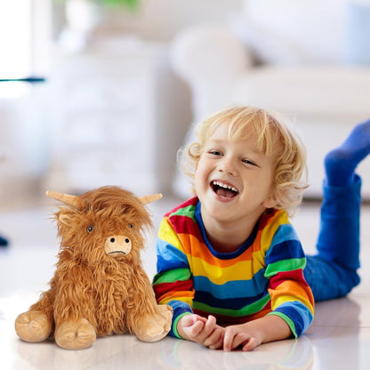 Highland Cow Stuffed Animals Microwavable Stuffed Animals Heating Pad for Cramp