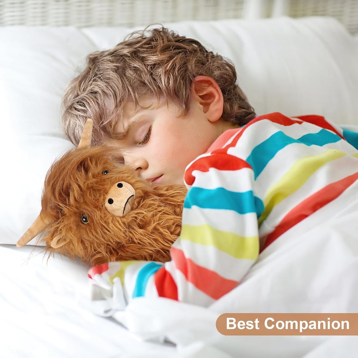 Highland Cow Stuffed Animals Microwavable Stuffed Animals Heating Pad for Cramp